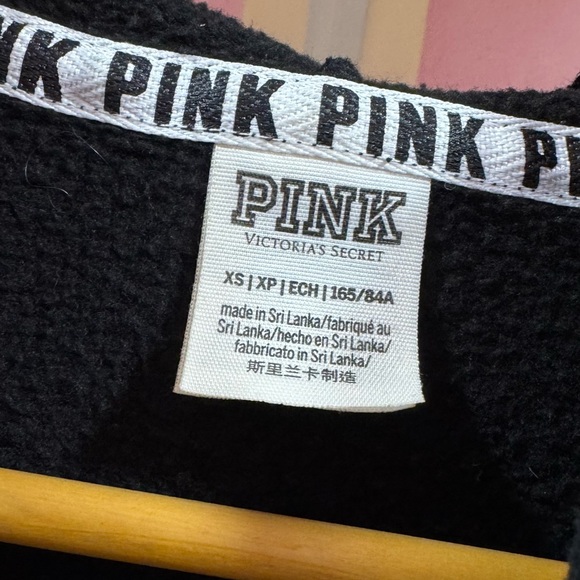 Victoria’s Secret PINK Black Hoodie with Sequins - Picture 4 of 4